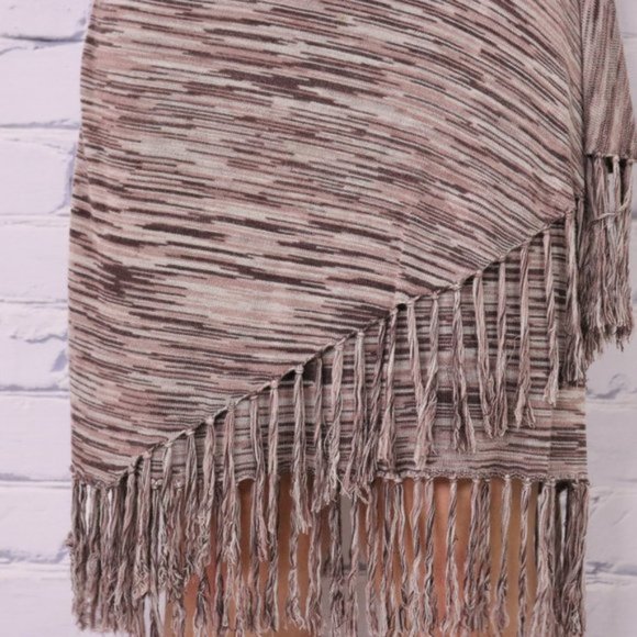 BCBG maxandcleo taupe wrap fringe sweater dress c1 - Picture 7 of 10